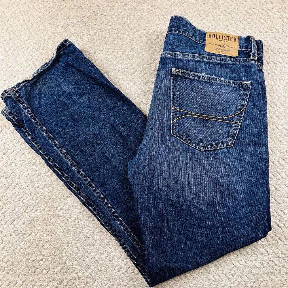 Hollister Jeans THE BOOT Men's 34 X 32 (35x32 Actual) Bootcut Western Preppy Y2K